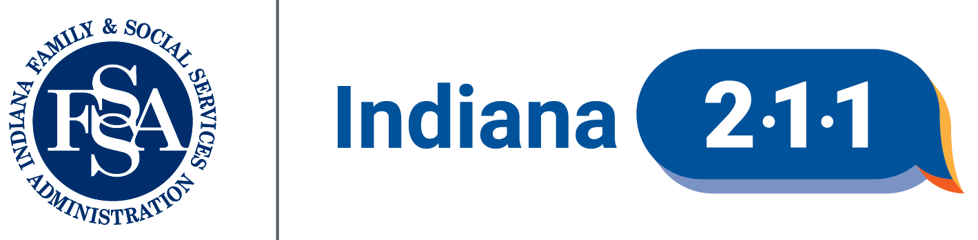 FSSA Indiana 2-1-1 logo